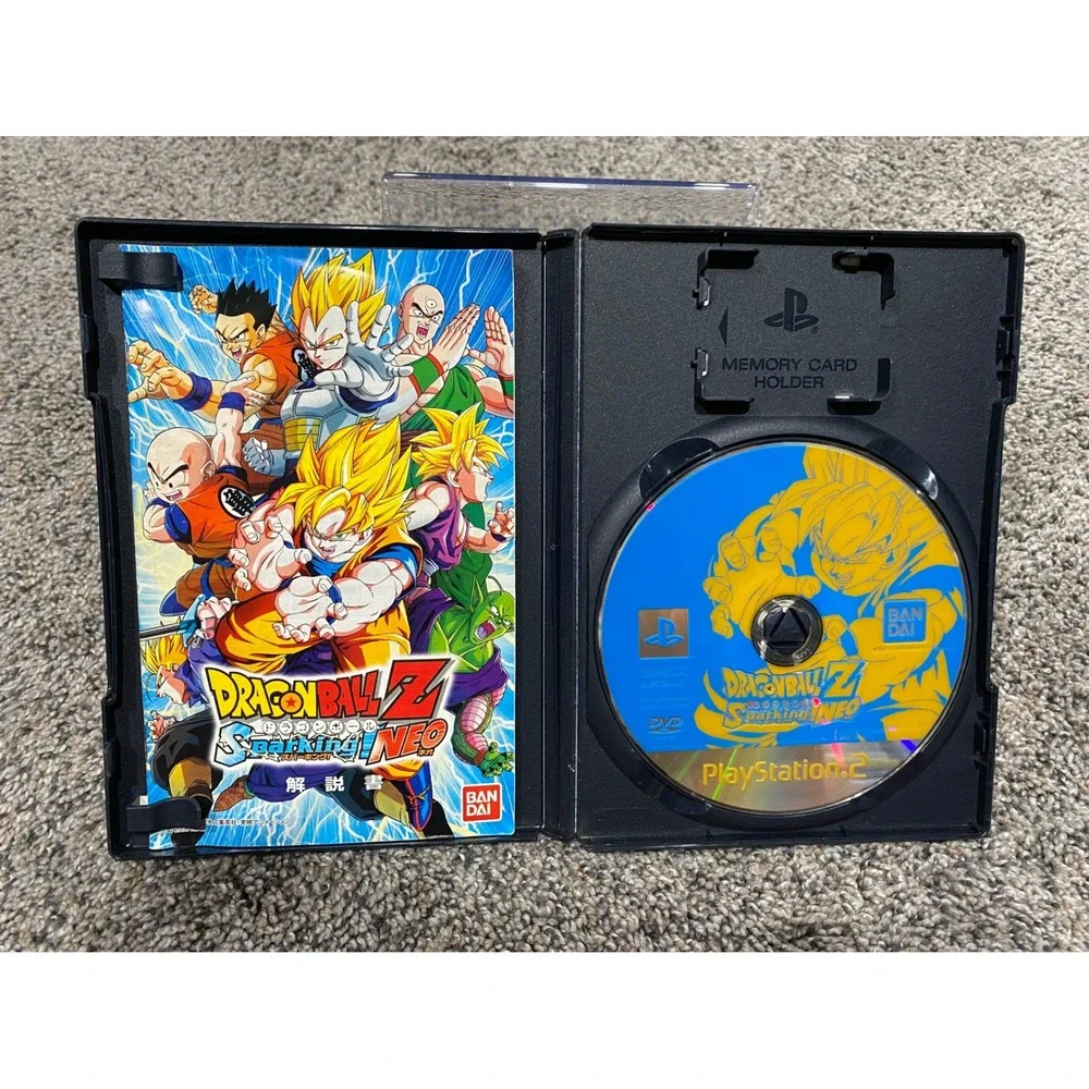 Video Game Dragon Ball Z Sparking! Neo PS2 Bandai Namco Blue Excellent